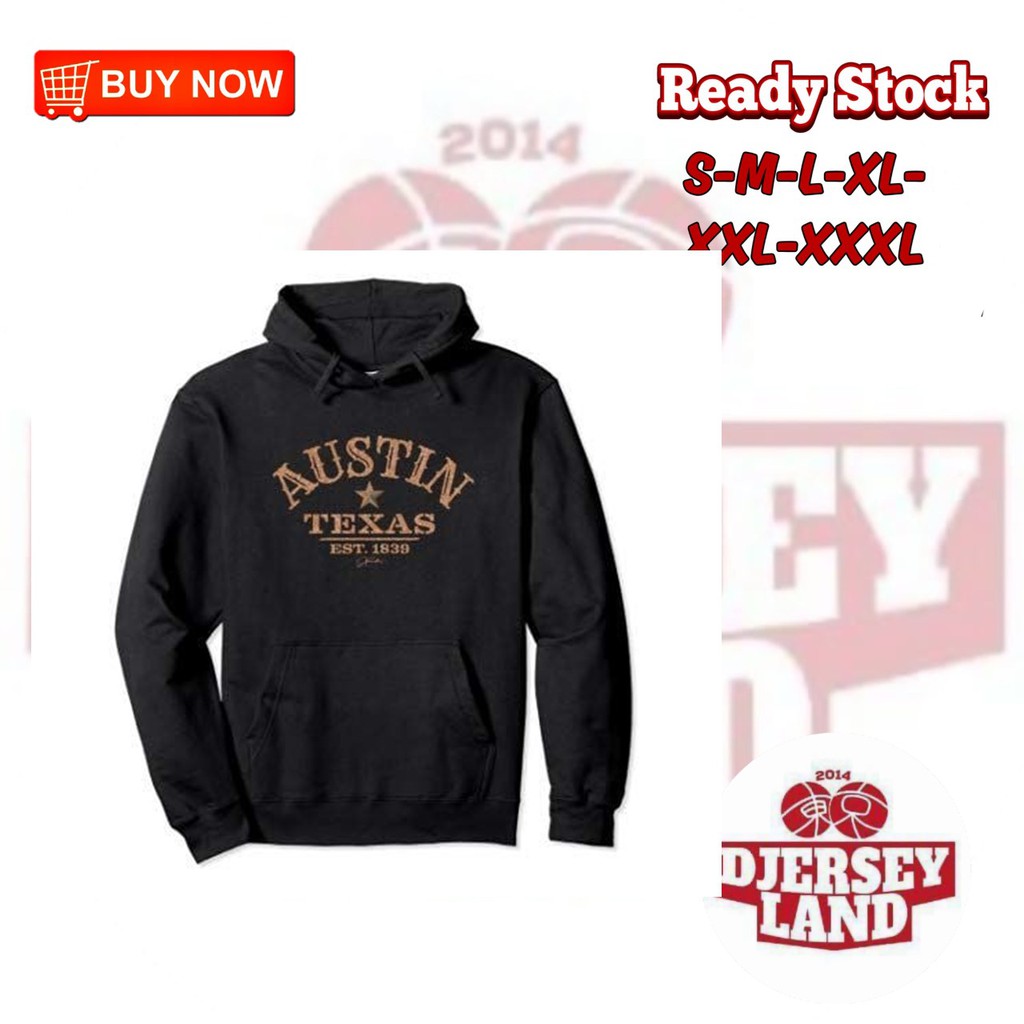 HOODIE JUMPER AUSTIN TEXAS HOODIE COWOK KEREN KEKINIAN