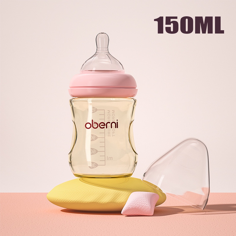 150ML botol susu bayi Silikon dot bayi botol susu formula aman  Bayi Botol Susu dengan sedotan