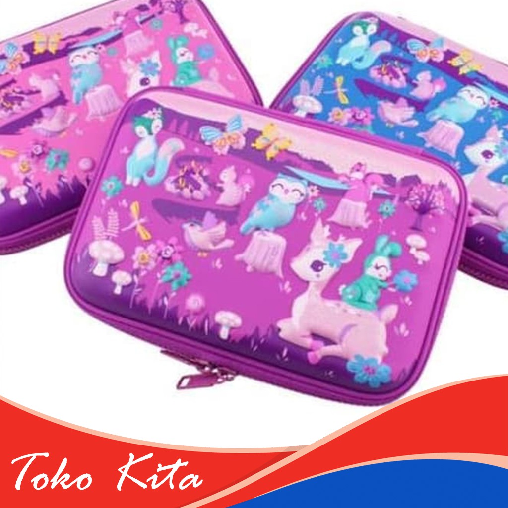 

Kotak pensil smiggle Forest Purple