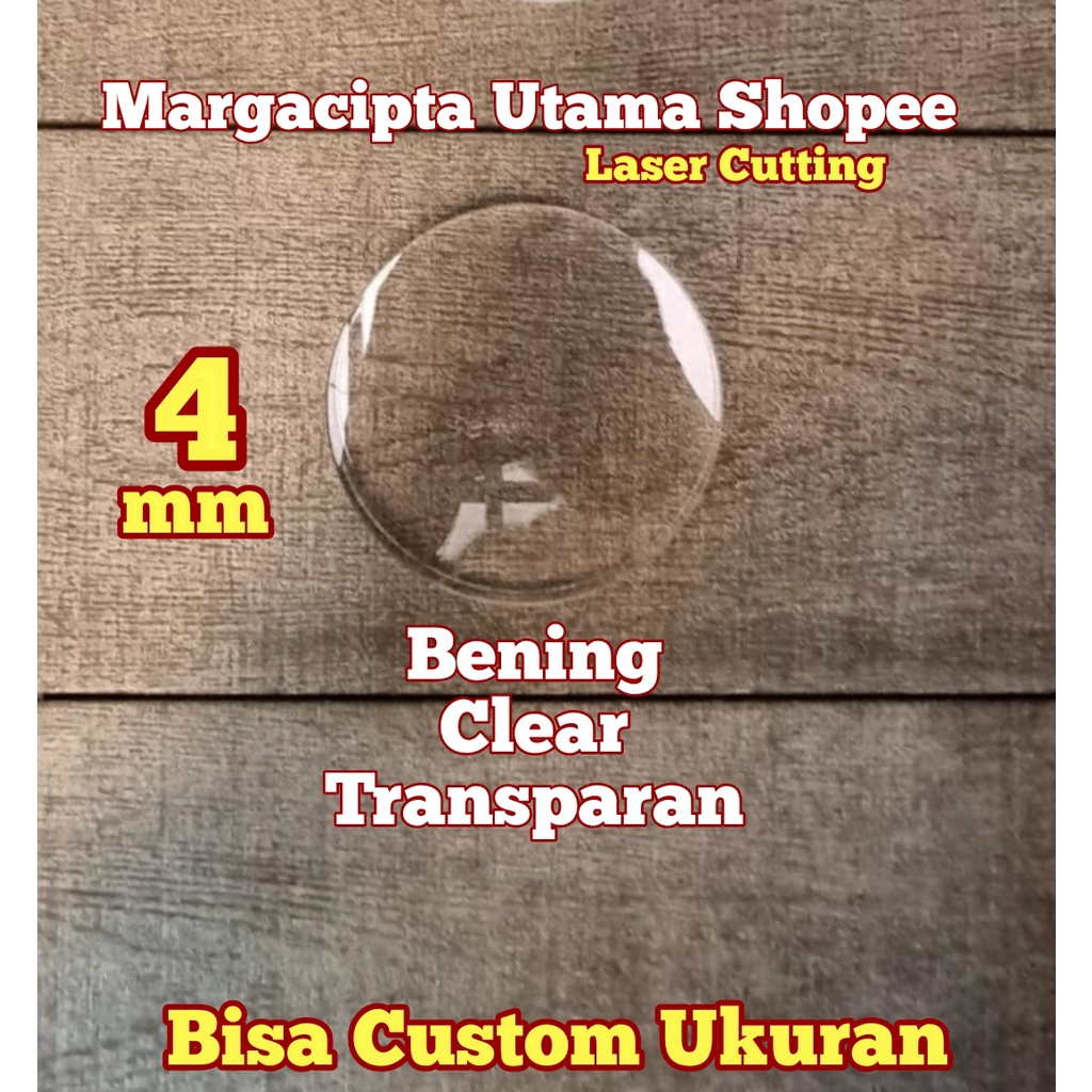 Acrylic Bening 4mm Diameter 95cm Akrilik Laser Cutting Bulat