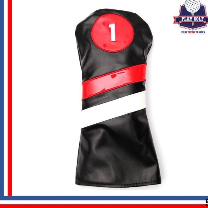 Sarung Stick Golf Wood Hybrid Rescue Driver Set Headcover Cover 3 Pcs