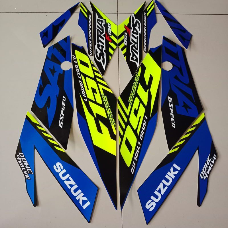 (siap kirim) striping sticker motor Suzuki Satria F 150 Fi 2021 Led - satria 150 FU Fi