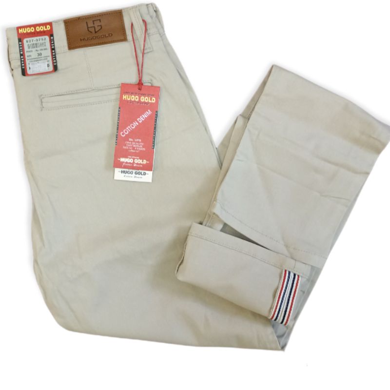 Celana Panjang Chino HUGO GOLD Original Premium slimfit / Chino Panjang Pria asli Hugo Gold