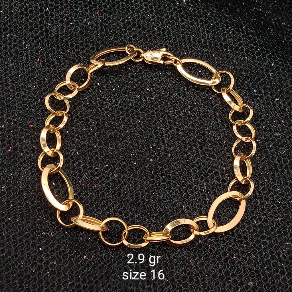 Gelang emas 17K - 2.9 gr kadar 750 - 3708