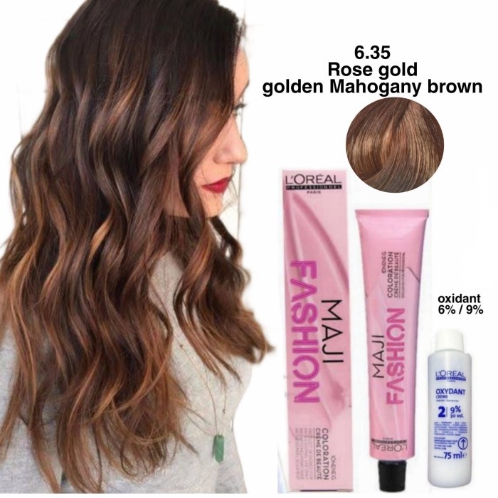 L'oreal maji fashion Cat Rambut pewarna rambut loreal 6.35