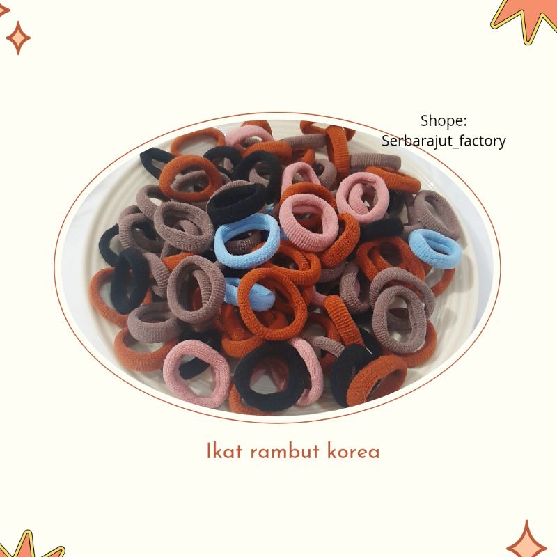 ikat rambut korea/ikat rambut satuan/ikat rambut donat