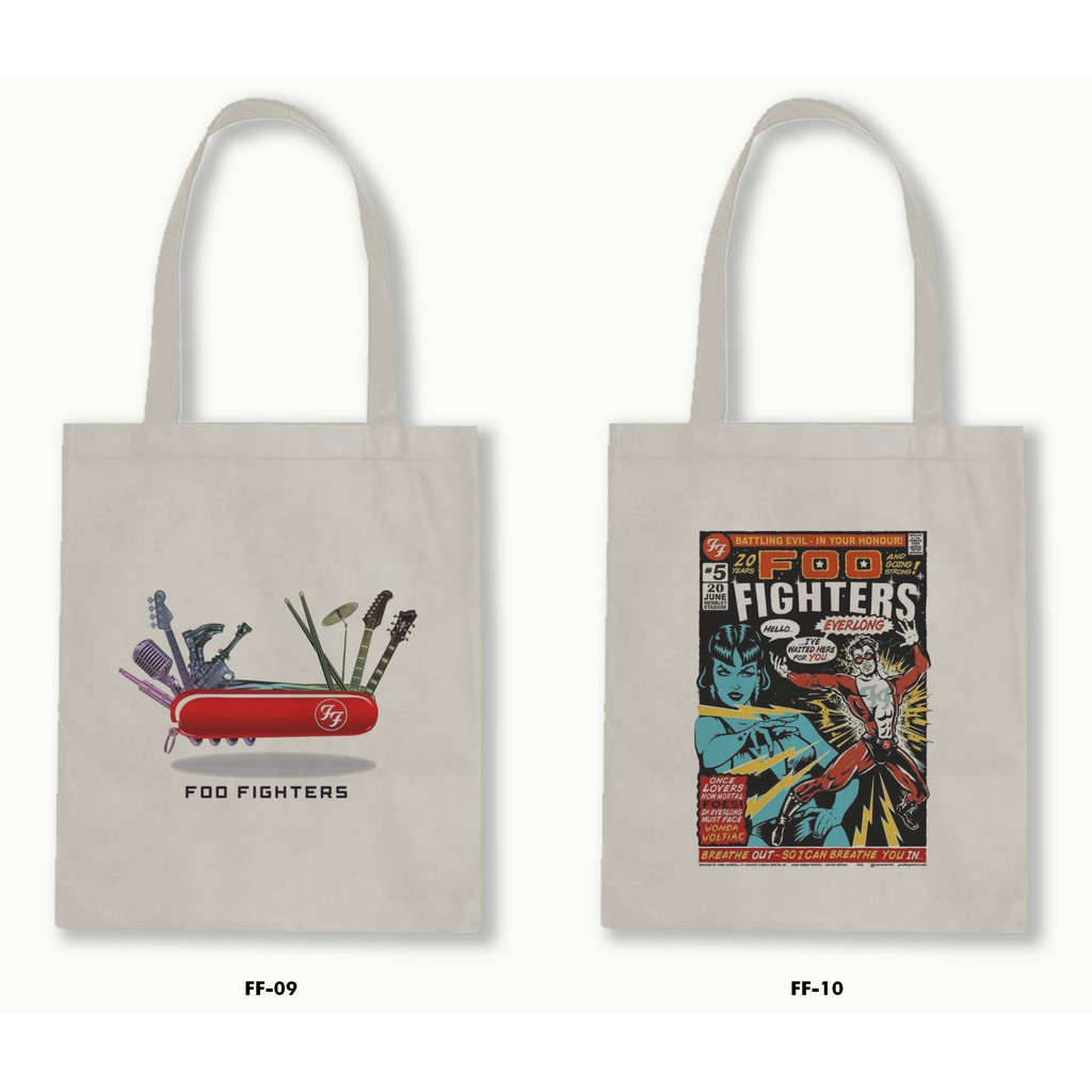 TOTE BAG BLACU-FOO FIGHTERS.01