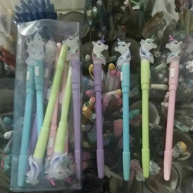 

Bolpen Gel LAMPU LED Kuda Pony (isi 12pcs)