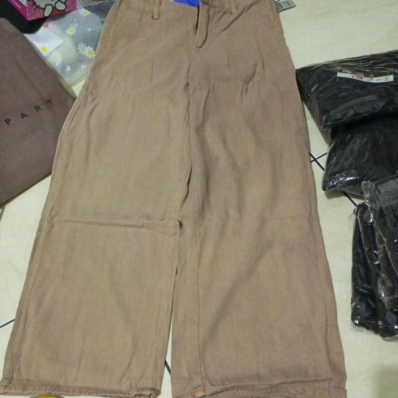 Jeans kulot wanita bahan jeans wash fit to L-Coksu