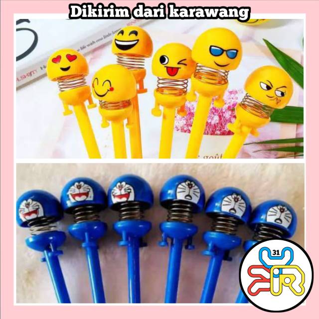 

Pulpen Emoticon Goyang Per Karakter Gel Unik Lucu Pena Emoji Goyang Import
