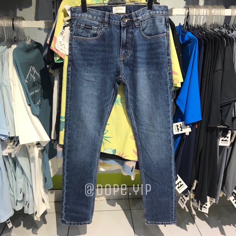 celana panjang jeans pria quiksilver slim fit original