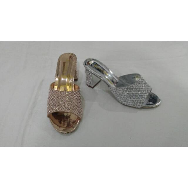 Sandal wanita lovetta 9448-25 silver/campage