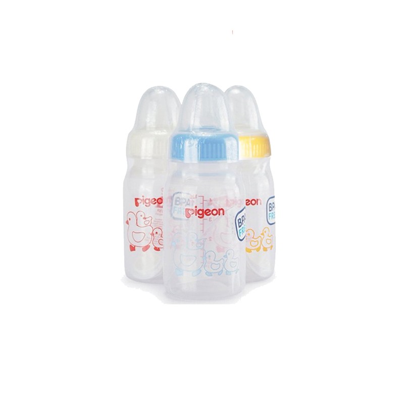 Pigeon Paket Hemat 3 Pcs Botol Susu Bayi Pigeon 120ml WARNA RANDOM - Botol Susu Bayi 120 ML (3 Pcs)