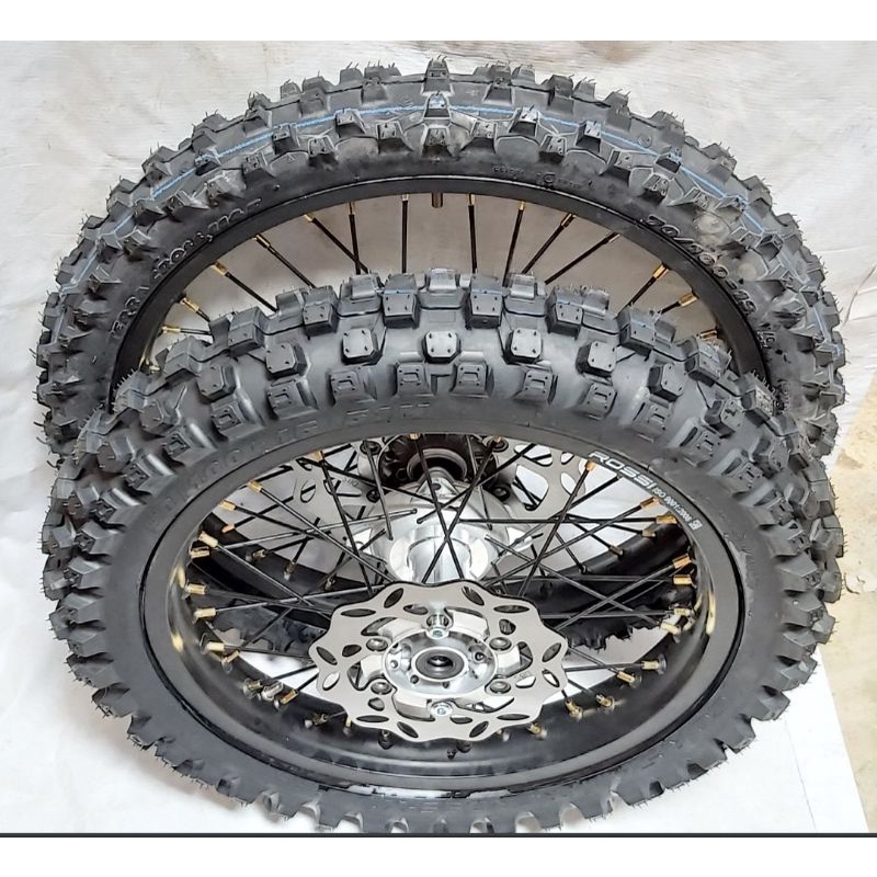 PAKET WHELL SETT KLX TRABAS RING 18 21 ROSSI BAN