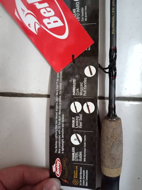 Joran Ul Spinning Berkley Trout Lightning Rod 198cm Shopee Indonesia