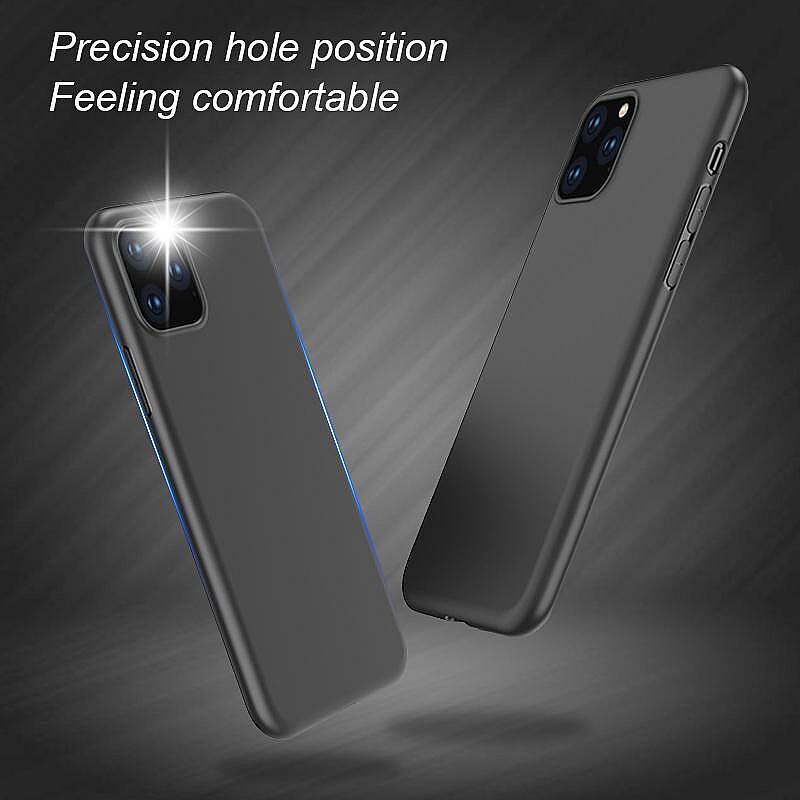 Soft Case Silikon Tpu Hitam Cover Apple Iphone 12 11 Pro Xs Max Xr X 8 7 6 6s Plus 5 5s Se 2020 11 12 Mini