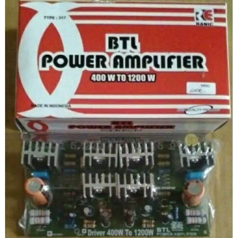 Kit driver power btl bridge 400watt tp1200