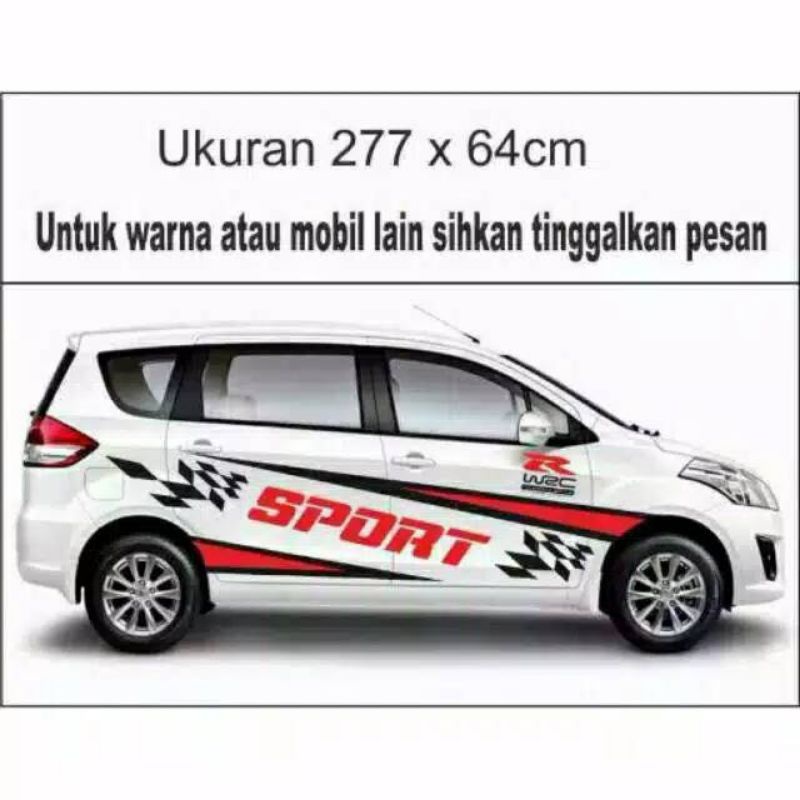 sticker cutting mobil new ERTIGA keren terbaru
