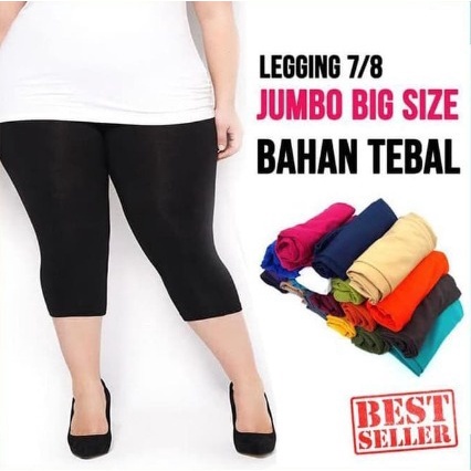 CELANA LEJING WANITA LEGGING PENDEK JUMBO XXL LEGGING JUMBO SPANDEK STD DAN JB BISA BAYAR DI TEMPAT