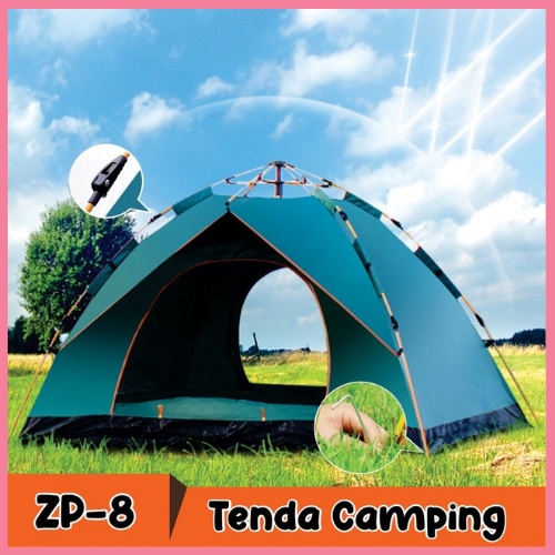 Tenda Camping Kapasitas 1-4 orang Tenda Gunung  ZP-8 Tenda Kemping Outdoor Indoor