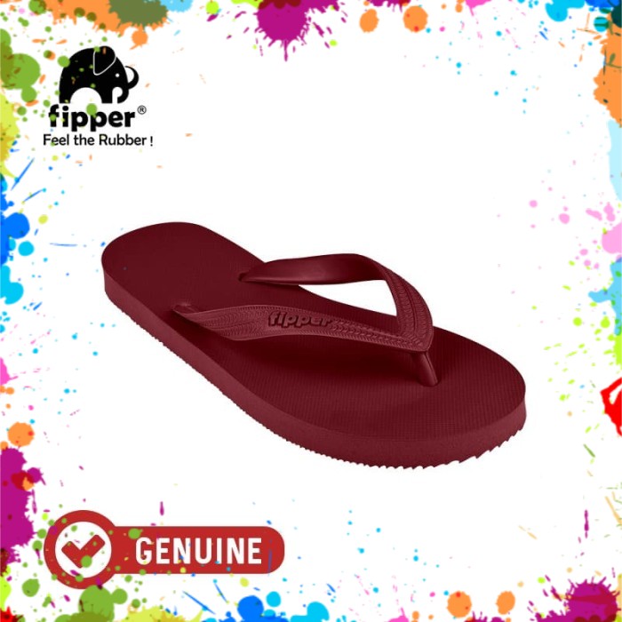 Fipper Basic M  Sandal Jepit Pria  Marron Dark