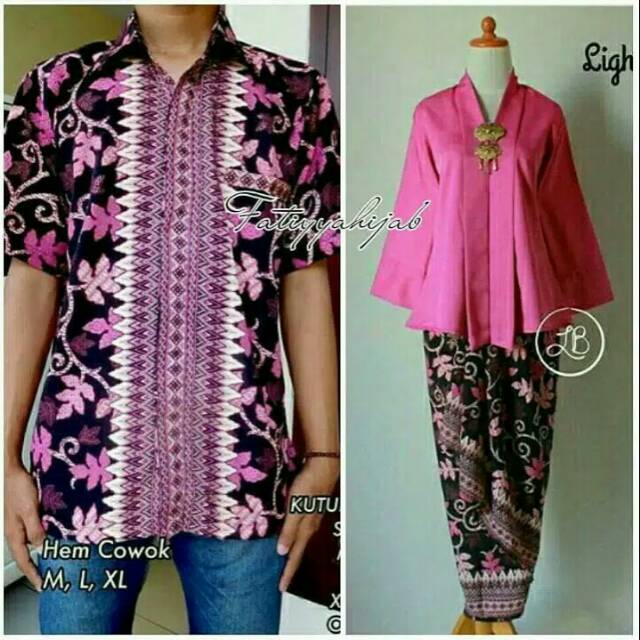 SET KEBAYA FLOY KUTUBARU PINK FANTA