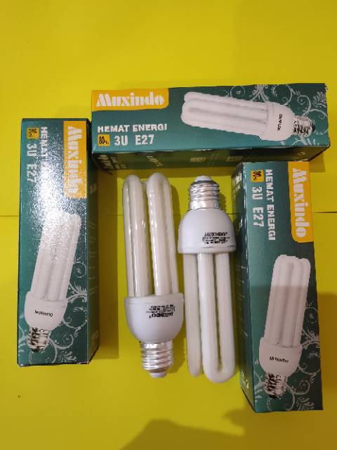 Lampu Murah PLC 3U 25Watt PANCARAN / Muxindo + BUBBLE WARP &amp;  Kardus