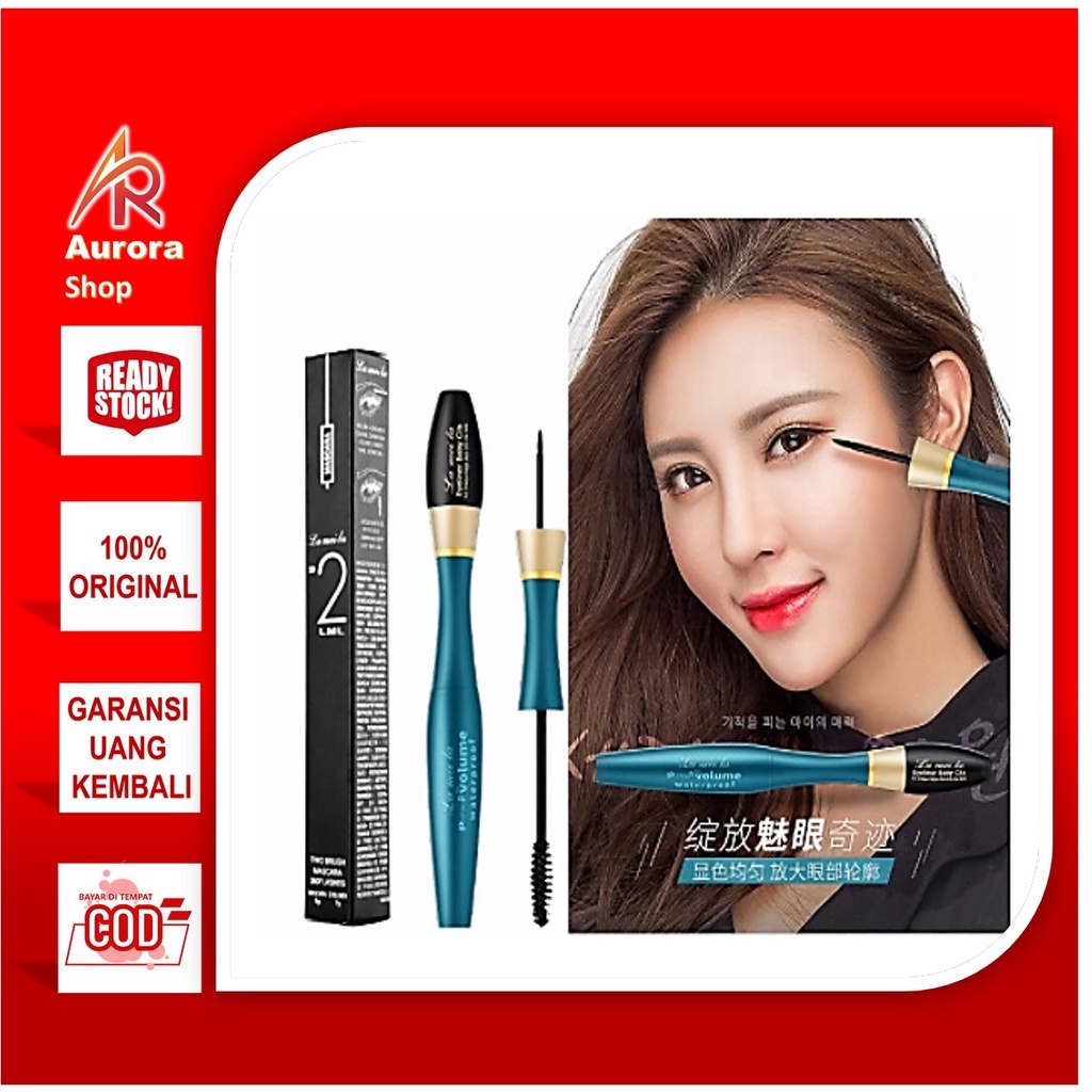 Lameila 3D Volume 2 in 1 Mascara and Eyeliner Waterproof 746