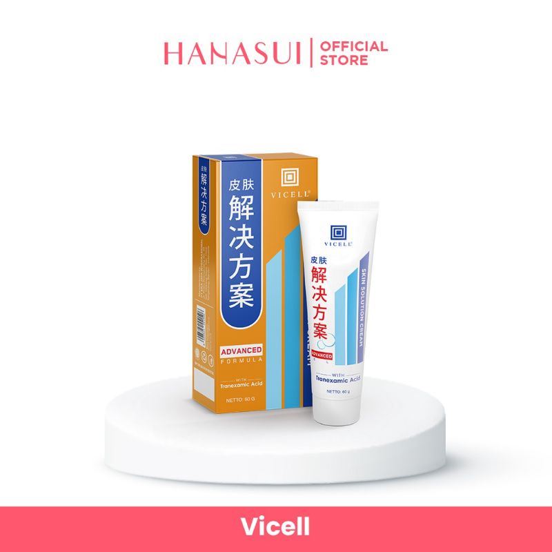 Vicell Skin Care For Scars Solution / Krim penghilang bekas luka cacar / jerawat