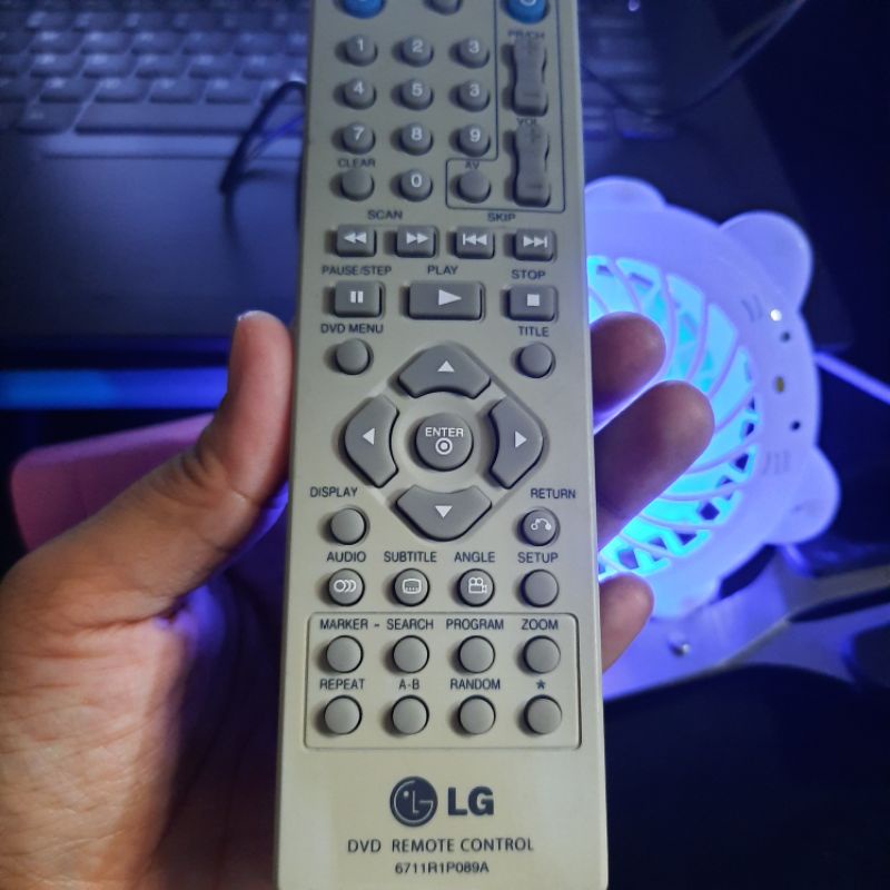 REMOTE REMOT DVD LG PLAYER 6711R1P089A ORIGINAL ASLI