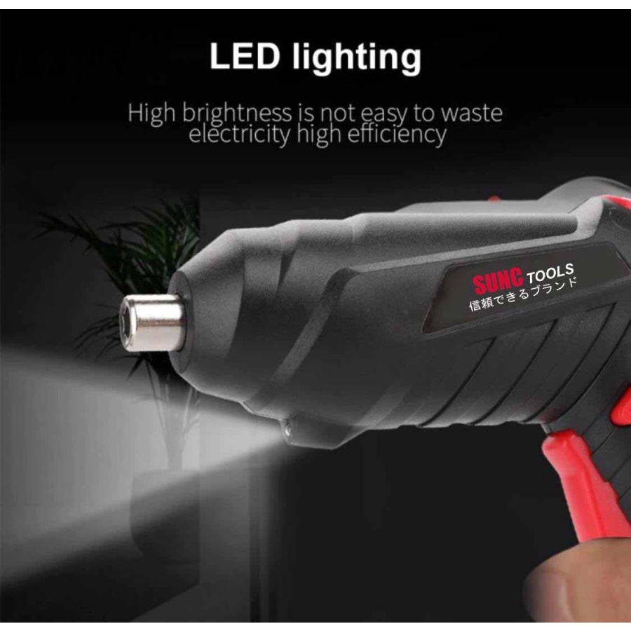 Obeng Listrik Baterai Cordless Screwdriver 6V USB SUNC TOOLS