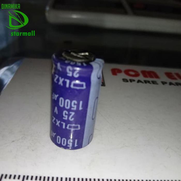 1500Uf 25V 1500 1.500Uf 1.500 25 Elco Capacitor Elko Kapasitor Polar Pcmelebik54