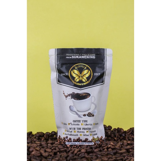 

Kopi Robusta Sukawening 75gr Produk khas Sukawening Ciamis merupakan kopi untuk kesehatan dan bisa juga untuk luluran