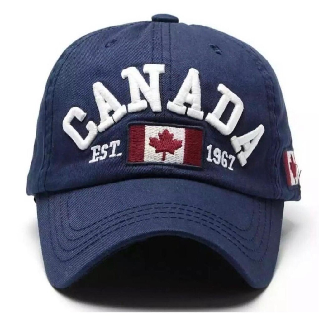 TOPI BASEBALL CANADA IMPORT BORDIR KOMPUTER TOPI PRIA&amp;WANITA MODEL TERBARU HARGA SPESIAL