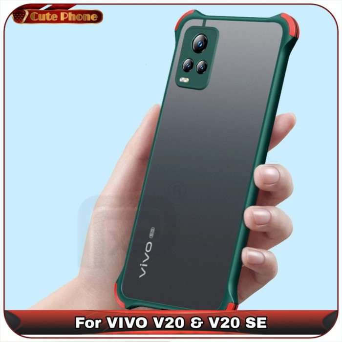 Casing Hard Soft Case VIVO V20 V 20 SE Aero Airbag Camera Ring