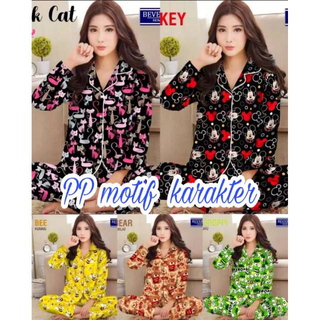 Piyama PP motif karakter dewasa