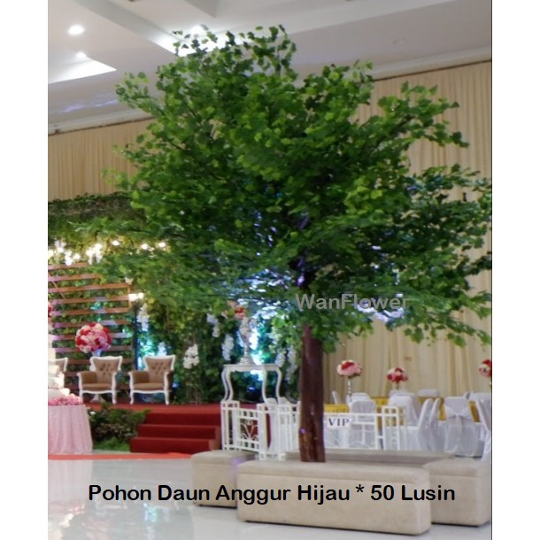 WANFlower Daun Anggur * HIJAU TUA (perLusin) PROMO