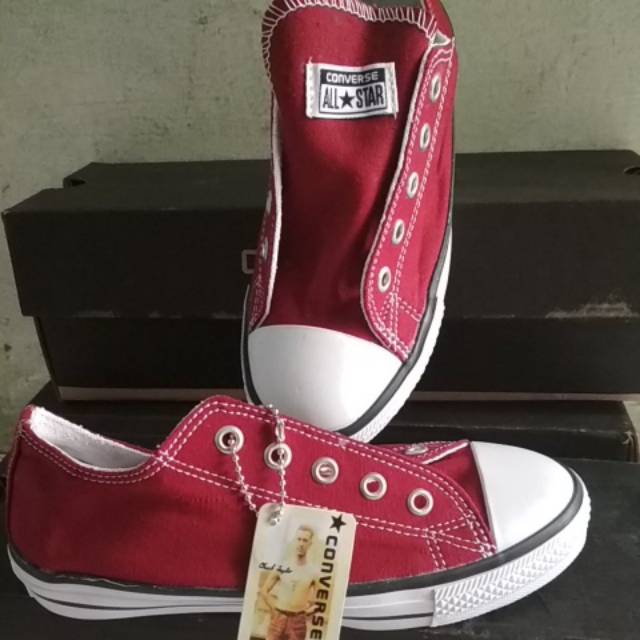 (BISA COD) Sepatu Converse Anak Warna Maroon Model Tali / Sepatu Converse Anak / Sepatu Sekolah Anak / Sepatu Anak Laki-laki / Sneakers Anak