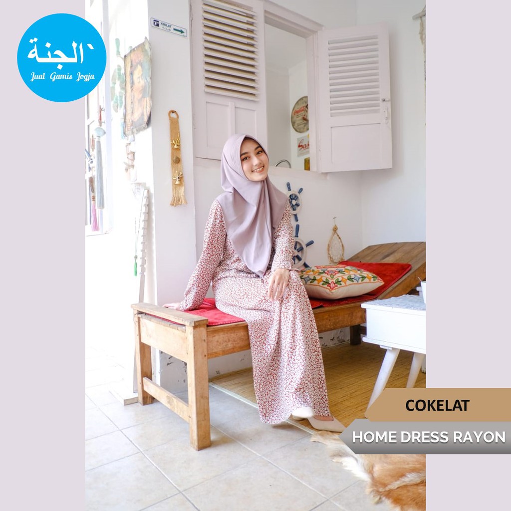 Homedress Rayon Premium ELHURRIYAH Lengan Panjang Rok Panjang