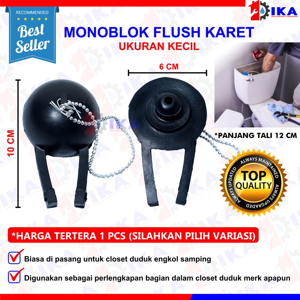 MONOBLOK BESAR KECIL FLUSH KARET MODEL TOTO PELAMPUNG TUTUP KLOSET WC DUDUK TOILET