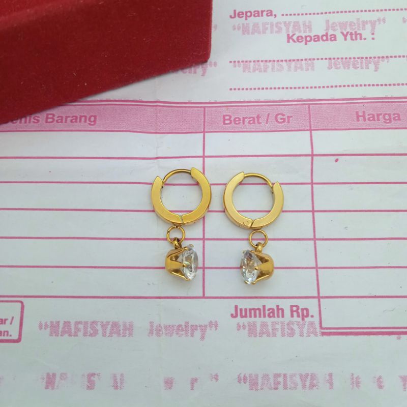 ANTING DASI BULAT TITANIUM ANTI KARAT