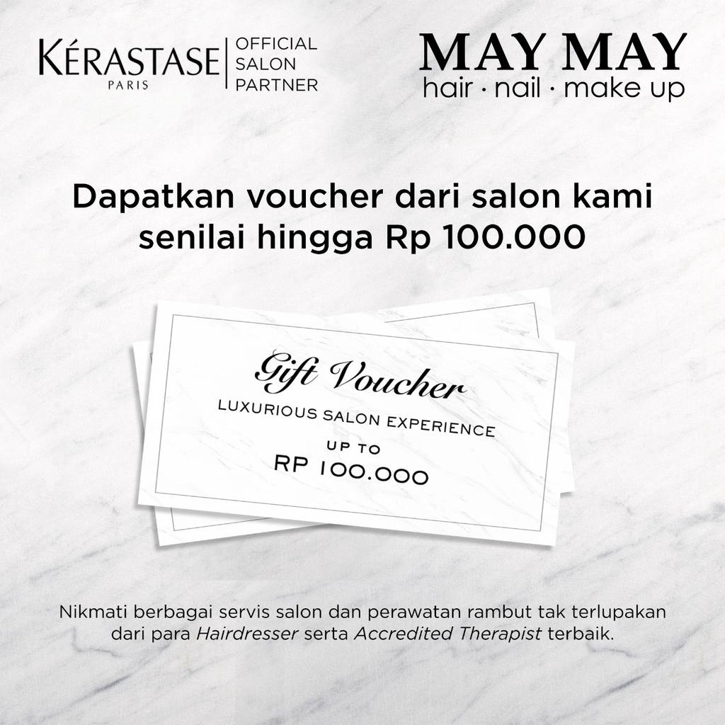 Gift Voucher Salon All Service May May 100.000