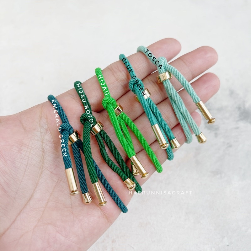 Gelang Tali Pandora Polos Hongkong Fashion Bracelet Terbaik Free 2 Pembatas karet