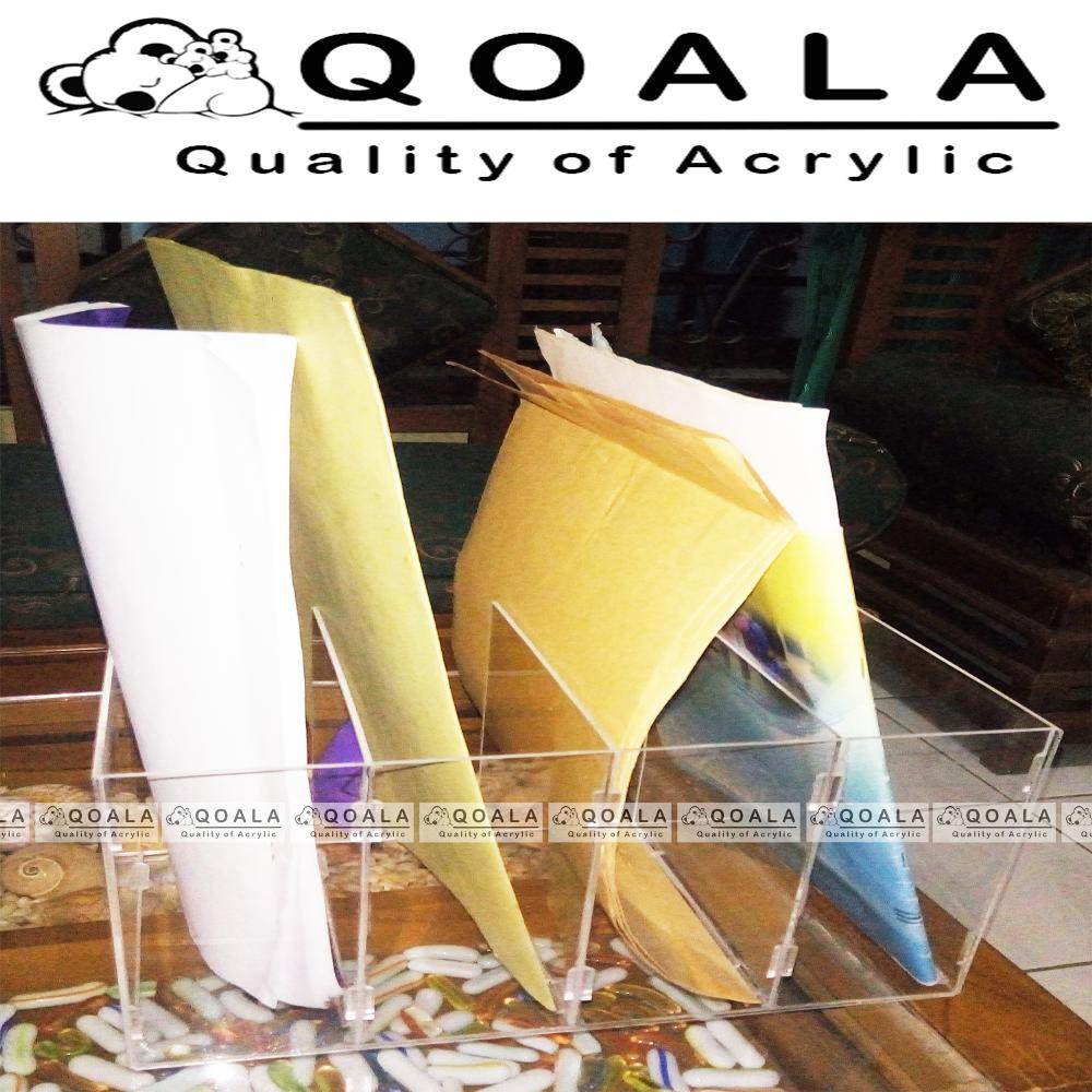 Sekat Dokumen Mewah Acrylic-Akrilik 3mm