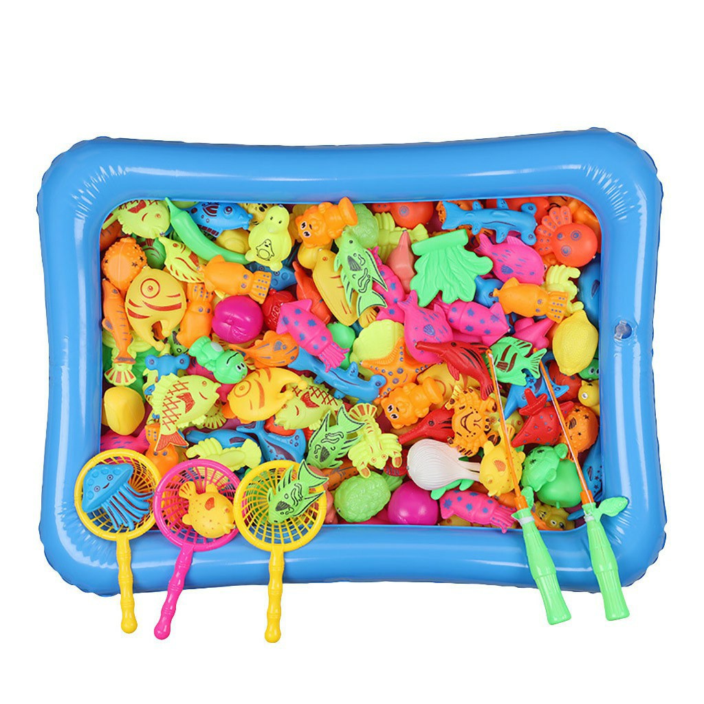 26 PCS Play Water &amp; Magnetic Fishing Game Summer Toy Pool Set- Mainan Anak