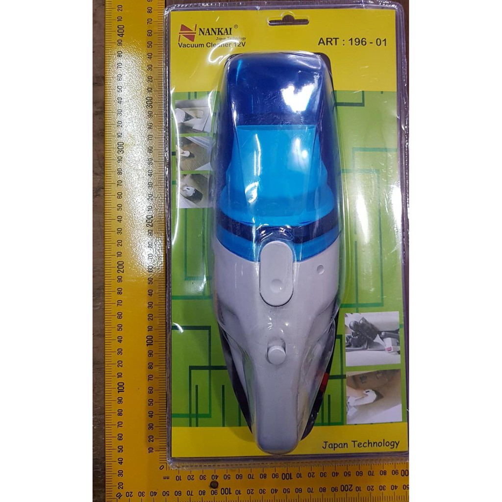 Vakum Cleaner Mini Mobil - Portable Car Vacum Cleaner - Putih Nankai