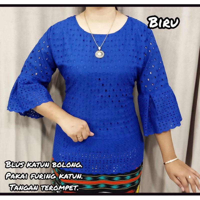 blus katun bolong