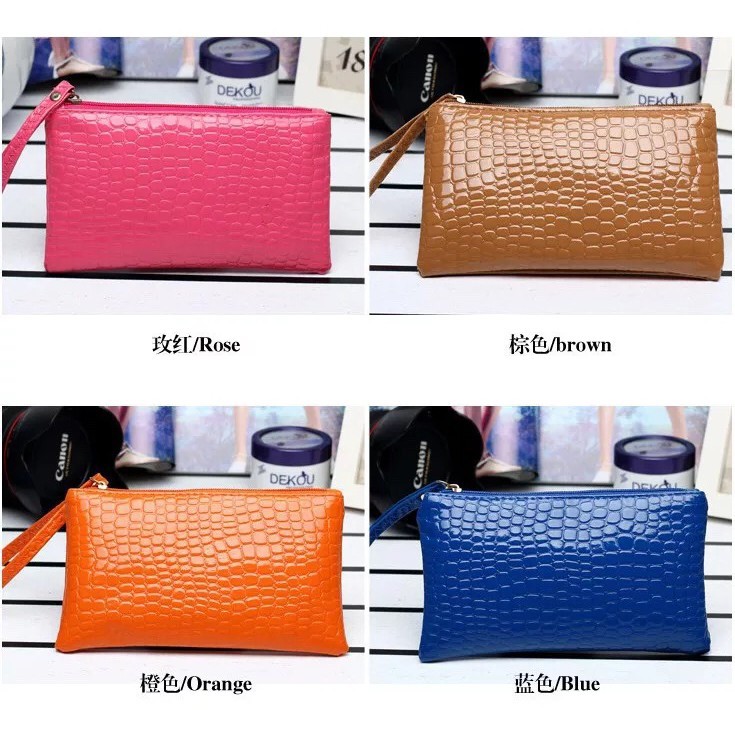 ⭐Bobastore⭐ WD006 DOMPET WANITA MODEL BINTIK IMPOR MURAH MODEL GOURD HP KOIN SERBAGUNA POLOS MINI-3