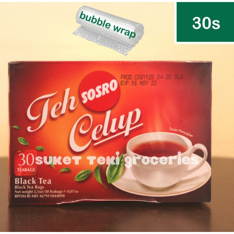 Teh Celup Sosro Dus isi 30 Bag READY