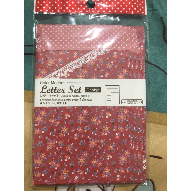 

FLOWERS letter set japan kertas surat jepang IMPORTED